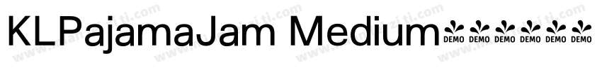 KLPajamaJam Medium字体转换